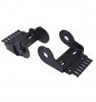 Set of connecting elements of the 2600/2700 series chain, pivoting with a comb